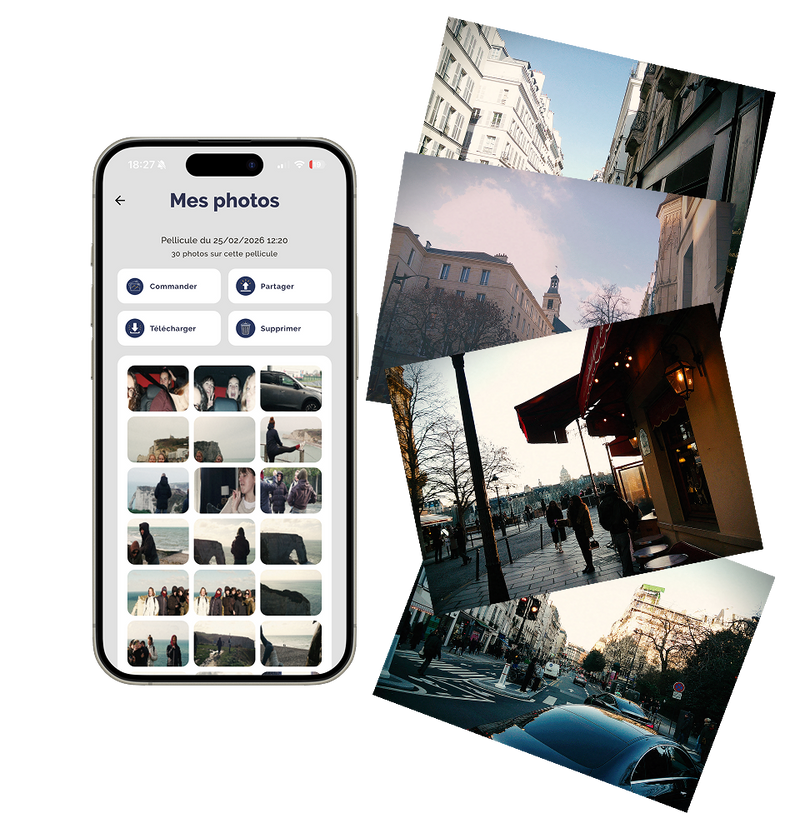 Commande tes photos
ou/et
télécharge-les sur ton
téléphone gratuitement