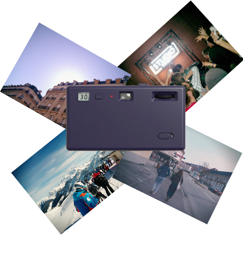 Capture jusqu’à 30 clichés 
avec le grain choisi